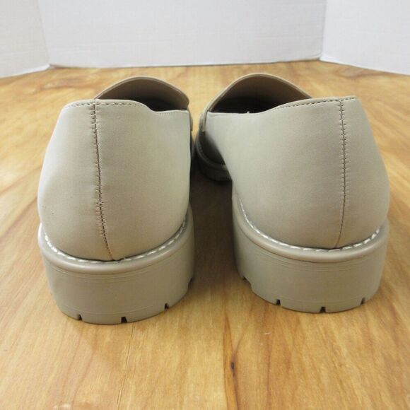 DV DOLCE VITA Crisp Lug Sole Penny Loafers Womens Sz 11 Dune Beige Slip On Shoes - Picture 6 of 14